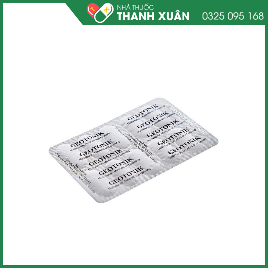 Geotonik thuốc bổ sung vitamin và khoáng chất cho cơ thể